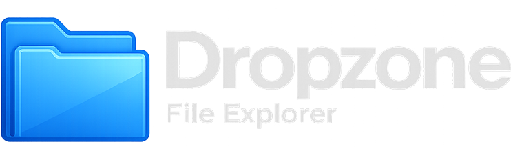 Dropzone File Explorer